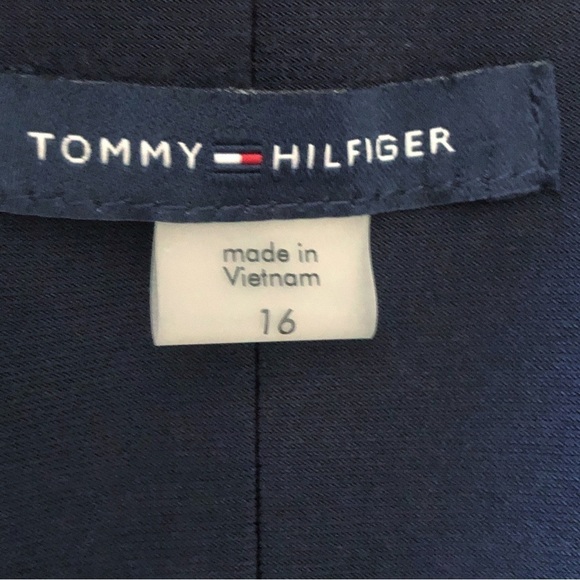 Tommy Hilfiger Navy Blue Cold Shoulder Short Dress Size 16 - Picture 4 of 9